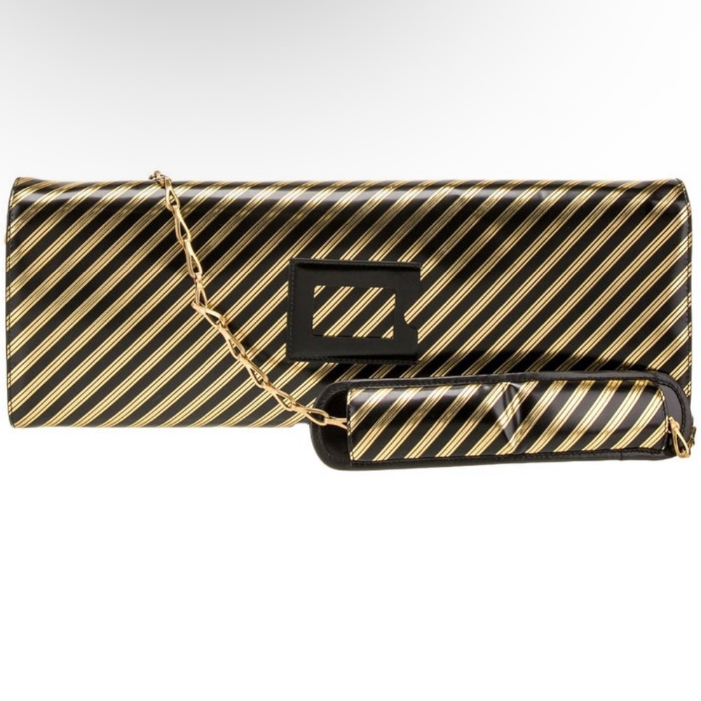 Balenciaga Black Leather Interior with Gold Zipper